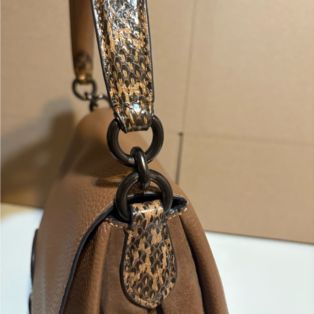 Coach May Shoulder Bag with Snakeskin Detail 4612 - Picture 6 of 13